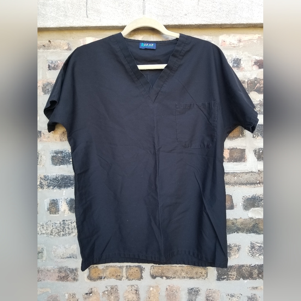 Rx Gear - Unisex, Scrub top & bottom, Small, Black